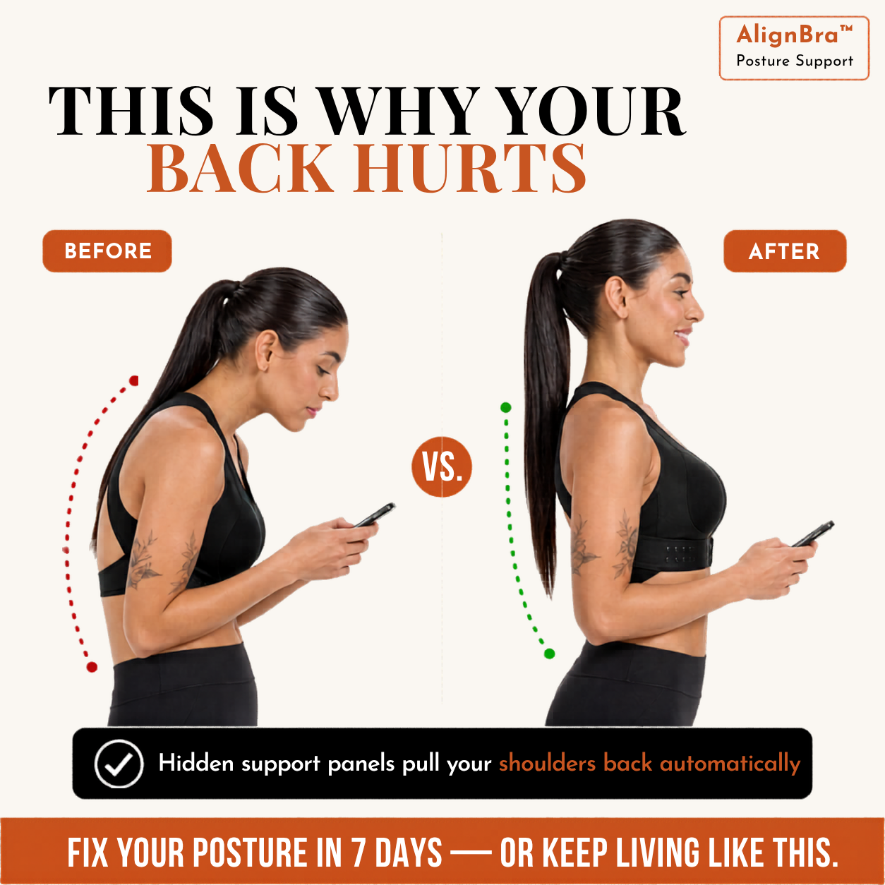 AlignWear™ Posture Support Bra